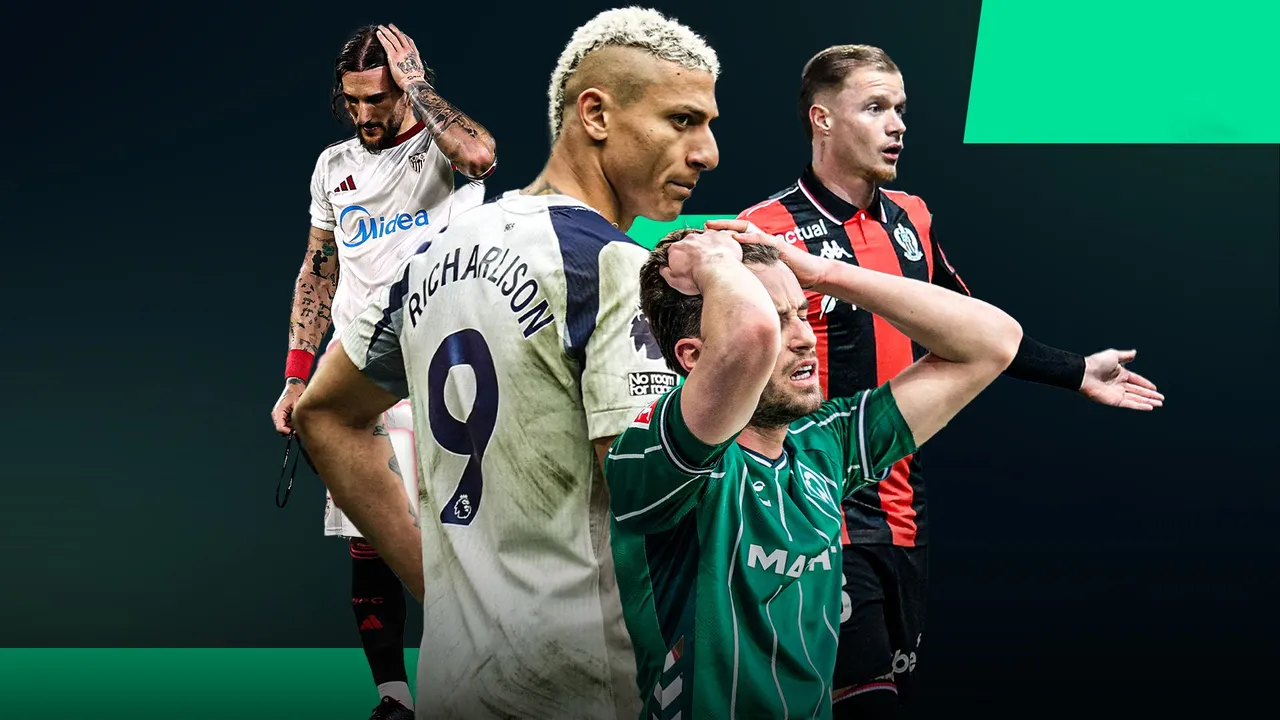 توتنهام وإشبيلية وفولفسبورغ ونيس يواجهون خطر الهبوط من دورياتهم المحلية هذا الموسم